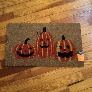 Pumpkin door mat 30in NEW